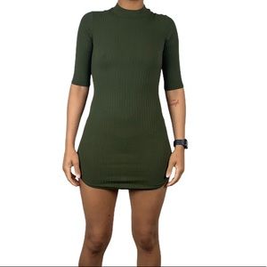 Dark Green Mini Dress
